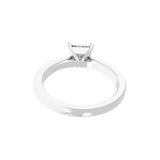 14K Fine Gold Square Solitaire Ring Lab Grown Diamond 1.00Ct