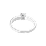 0.50Ct Lab Grown Diamond Square Cut Solitaire Ring 14K Fine Gold