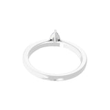 Lab Grown Diamond 0.50Ct Pear Cut Solitaire Ring 14K Fine Gold