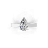 1.90Ct Lab Grown Diamond Pear Cut Solitaire Ring 14K Fine Gold