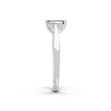 1.00Ct Lab Grown Diamond Emerald Cut Solitaire Ring 14K Fine Gold