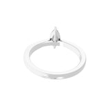 Marquise Solitaire 14K Fine Gold Lab Grown Diamond Ring 0.50Ct