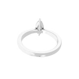 Lab Grown Marquise Cut Diamond 0.75Ct Solitaire 14K Fine Gold Ring