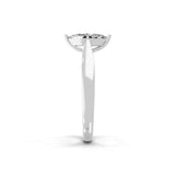 Lab Grown Marquise Cut Diamond 0.75Ct Solitaire 14K Fine Gold Ring