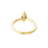 14K Fine Gold Marquise Solitaire Ring Lab Grown Diamond 1.00Ct