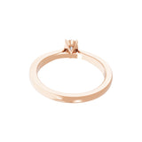 14K Fine Gold 0.50 Ct Lab Grown Diamond Oval Cut Solitaire Ring