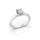 1.25Ct Lab Grown Diamond Oval Cut Solitaire Ring 14K Fine Gold