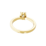 1.25Ct Lab Grown Diamond Oval Cut Solitaire Ring 14K Fine Gold