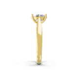 1.25Ct Lab Grown Diamond Oval Cut Solitaire Ring 14K Fine Gold