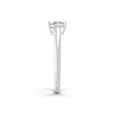 14K Fine Gold Oval Solitaire Ring Lab Grown Diamond 0.50Ct