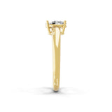 Solitaire Lab Grown Oval Cut Diamond Ring 1.50Ct 14K Fine Gold