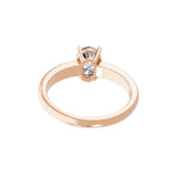 1.25Ct Lab Grown Diamond Oval Cut Solitaire Ring 14K Fine Gold