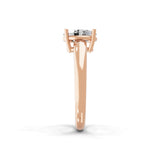 1.25Ct Lab Grown Diamond Oval Cut Solitaire Ring 14K Fine Gold