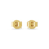 14K Fine Gold Solitaire Round Cut Lab Grown Diamond Stud Earrings 0.50Ct