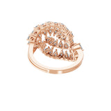 Cluster Ring 2.34Ct Pear Cut Lab Grown Diamond 14K Fine Gold
