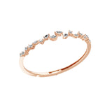 Lab Grown Multi Diamond 2.13Ct Cuff Bangle Bracelet 14K Fine Gold