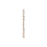 Channel Set Lab Grown Diamond Tennis Bracelet 14K Fine Gold 7.08Ct