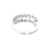 Stackable Ring 1.37Ct Pear Lab Grown Diamond 14K Fine Gold