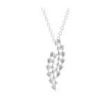 14K Fine Gold Lab Grown Pear Cut Diamond Pendant Necklace 2.52Ct