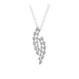 14K Fine Gold Lab Grown Pear Cut Diamond Pendant Necklace 2.52Ct