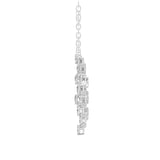 14K Fine Gold Lab Grown Pear Cut Diamond Pendant Necklace 2.52Ct