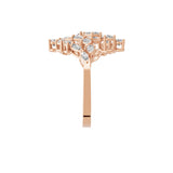 Lab Grown Multi Shape Diamond 1.92Ct Geometric Designer Ring 14K Gold