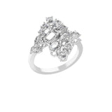 Lab Grown Multi Shape Diamond 1.92Ct Geometric Designer Ring 14K Gold