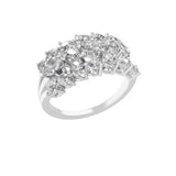 Lab Grown Diamond Pear Cut Cluster Engagement Ring 14K Gold 2.46Ct