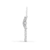 14K Fine Gold Multi Shape 3.95Ct Lab Grown Diamond Snowflake Pendant Necklace