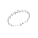 Lab Grown Diamond Baguette Round Cut Tennis Bracelet 14K Fine Gold 3.73Ct