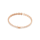 4.97Ct Lab Grown Round Diamond Tennis 14K Fine Gold Bracelet