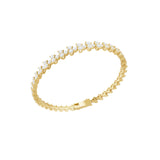 Lab Grown Diamond 4.61Ct Round Cut Fine Gold Tennis Bracelet