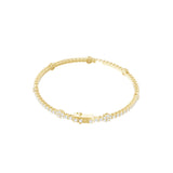 9.11Ct Lab Grown Diamond Round Cut Tennis Bracelet 14K Fine Gold