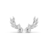 Marquise Cut Lab Grown Diamond Climber Earrings 0.75Ct 14K Fine Gold