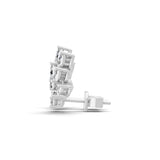Marquise Cut Lab Grown Diamond Climber Earrings 0.75Ct 14K Fine Gold