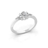 Lab Grown Multi Diamond 0.46Ct 14K Fine Gold Band Ring