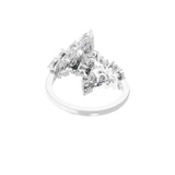 2.67Ct Pear Octagon Cut Lab Grown Diamond Engagement Ring 14K Fine Gold