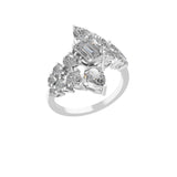 2.67Ct Pear Octagon Cut Lab Grown Diamond Engagement Ring 14K Fine Gold