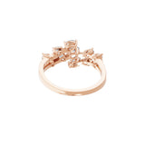 0.80Ct Pear Lab Grown Diamond Bypass Ring 14K Fine Gold