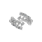 1.39Ct Lab Grown Diamond Pear Round Cut 14K Fine Gold Bypass Design Ring