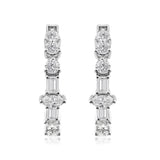 Multi Shape Lab Grown Diamond 14K Fine Gold 1.30Ct Hoop Earrings