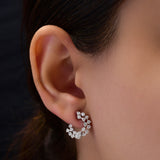 Round Cut Lab Grown 0.86Ct Diamond Stud Earrings 14K Fine Gold