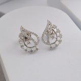 Excellent Circle prong set Stud Earrings Lab Grown Diamond 1.16Ct Fine Gold