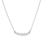 0.56 Ct Lab Grown Round Diamond White Gold Charm Pendant