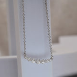 0.56 Ct Lab Grown Round Diamond White Gold Charm Pendant