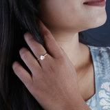 14K Yellow Fine Gold 0.75 Ct Lab Grown Diamond Solitaire Heart Shaped Ring