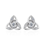 Splendid Triangular Lab Grown Diamond Stud 14K Fine Gold 0.70Ct