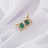 1.65 TCW Lab Grown Multi Shape Diamond Yellow Gold Stud Earring