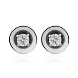 14K Fine Gold 0.08Ct Lab Grown Diamond Solitaire Stud Earrings