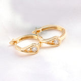 Teardrop Shape Solitaire Stud Earrings 0.20Ct 14K Fine Gold Lab Grown Diamond